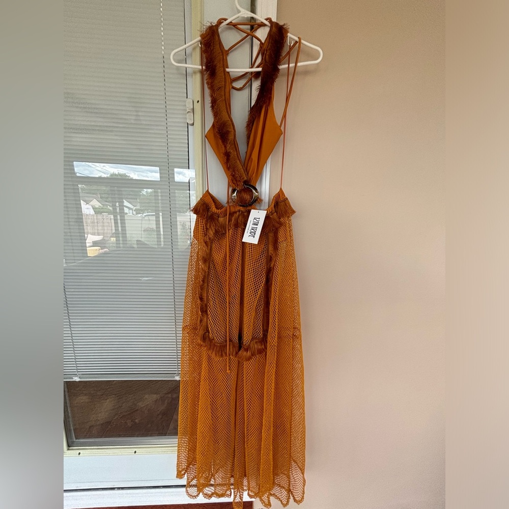 12th tribe dress mustard yellow